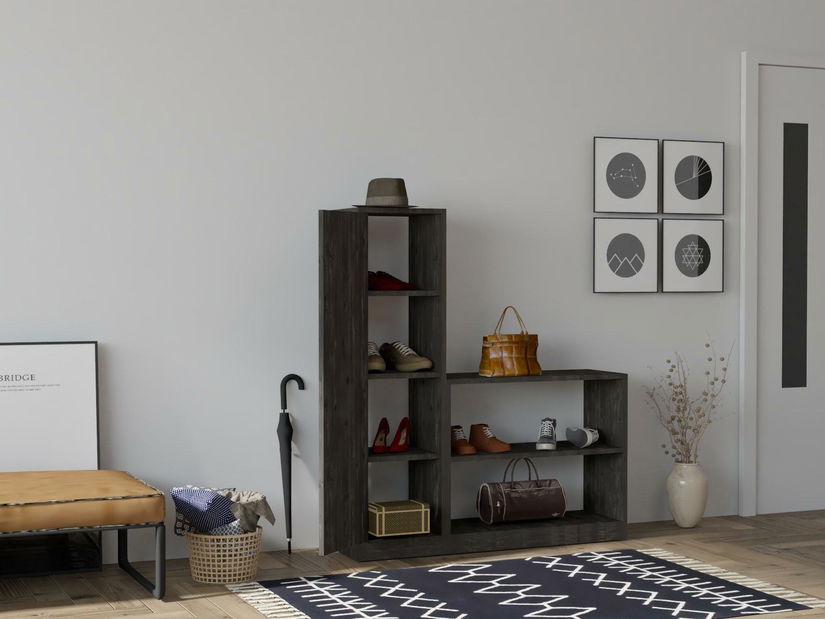 Botník (skrinka na topánky) Musuku 3 (antracit)