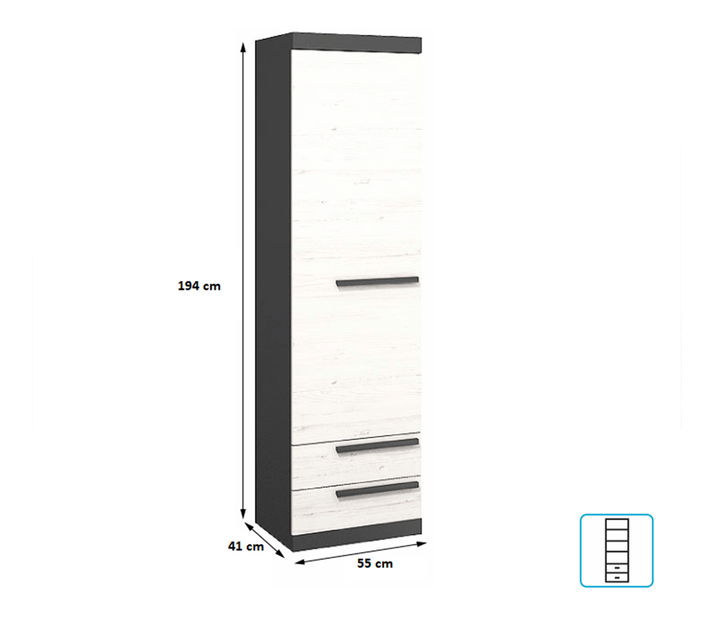 Policová skriňa Bessy