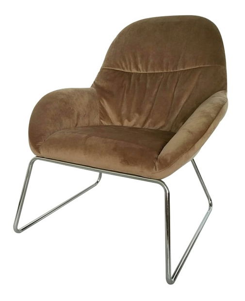 Fotoliu pentru relax Marigold (Maro + Crom)