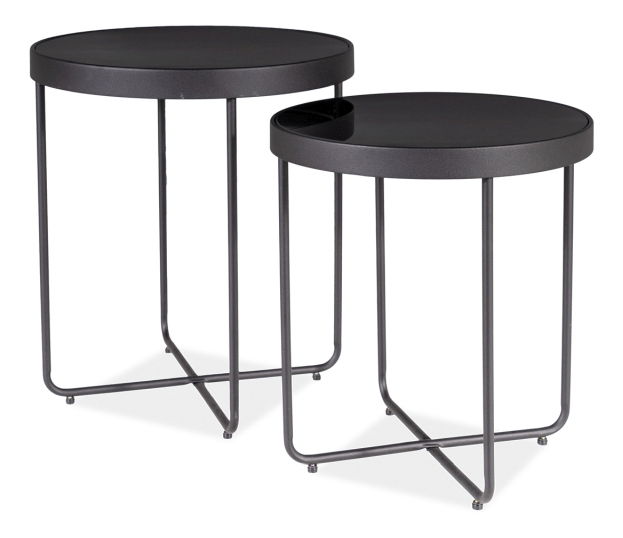 Dohányzóasztal szett Signal Amira (fekete)