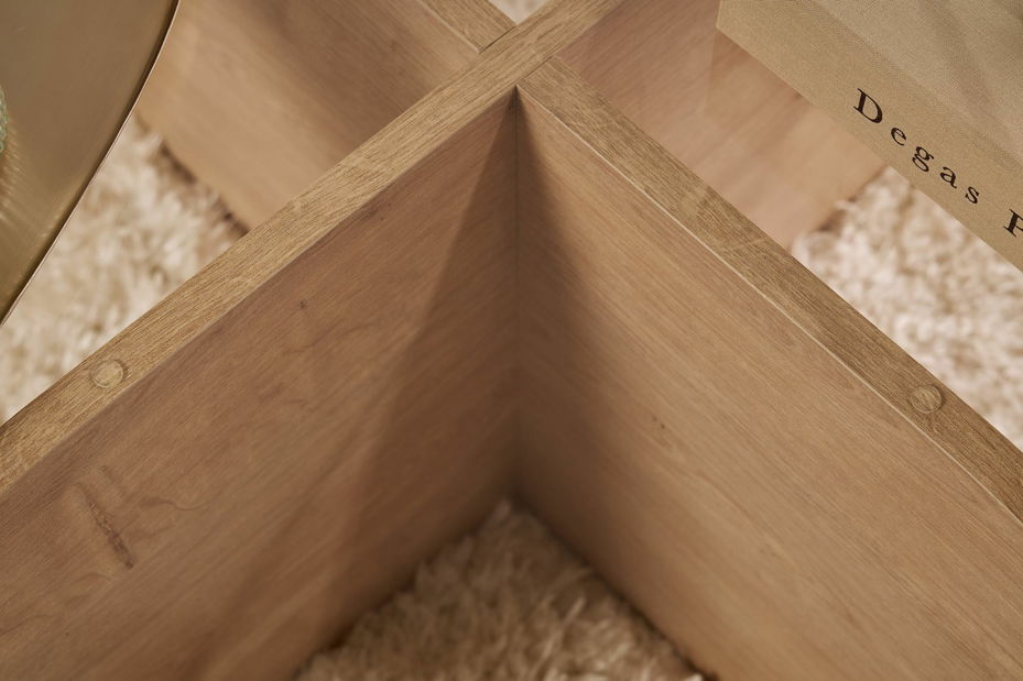 Konferenčný stolík Aorte (dub zafírový + sklo)