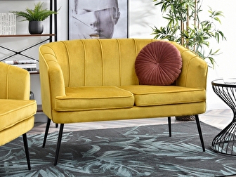 Sofa Etimee S (žuta + crna)