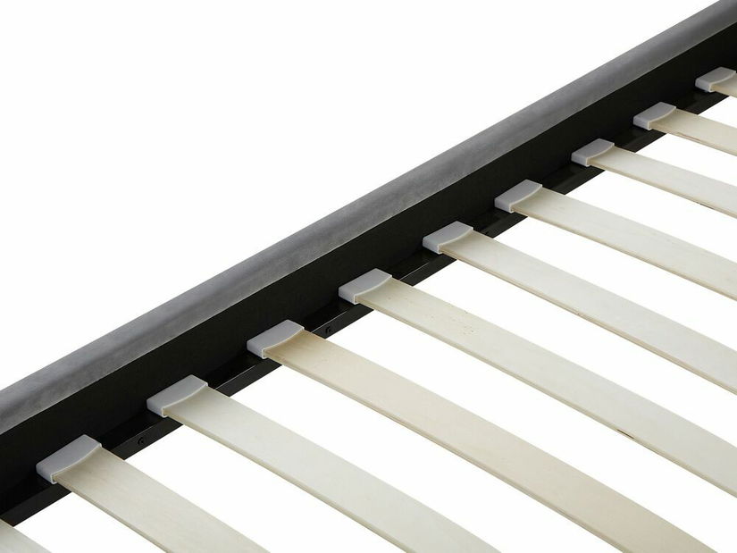 Pat matrimonial 180 cm LIMO (polyester) (gri) (cu somieră)