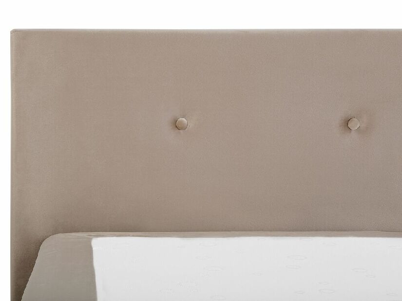 Manželská posteľ Boxspring 180 cm CONSOLE (s roštom a matracom) (béžová)