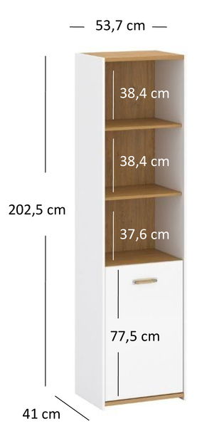 Raft Andre (alb mat)