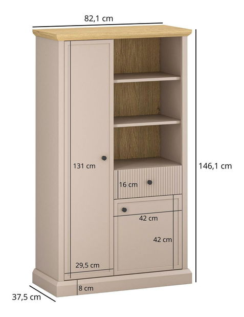 Raft Indices (taupe + stejar pietros) 