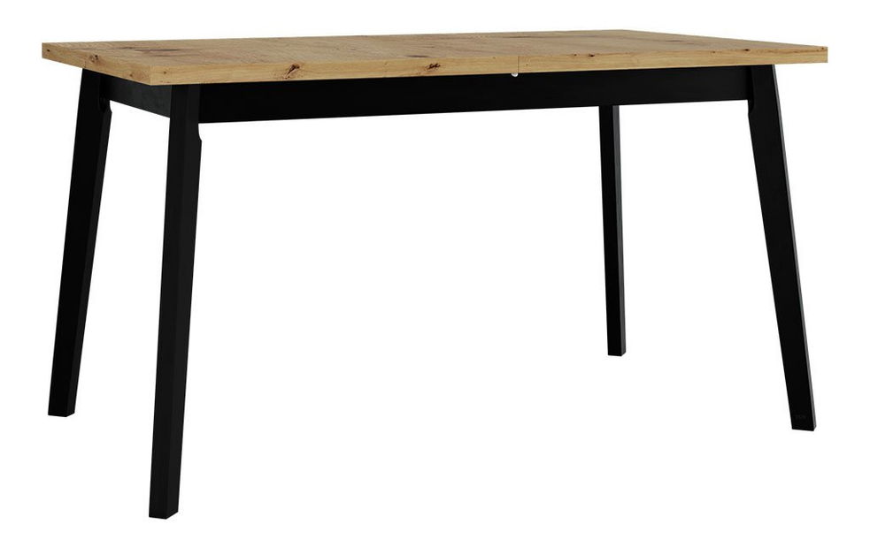 Masă sufragerie Henry V (stejar artisan + negru) *resigilat