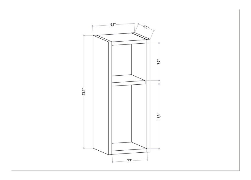Noćni stolić Samsonit (bijela)