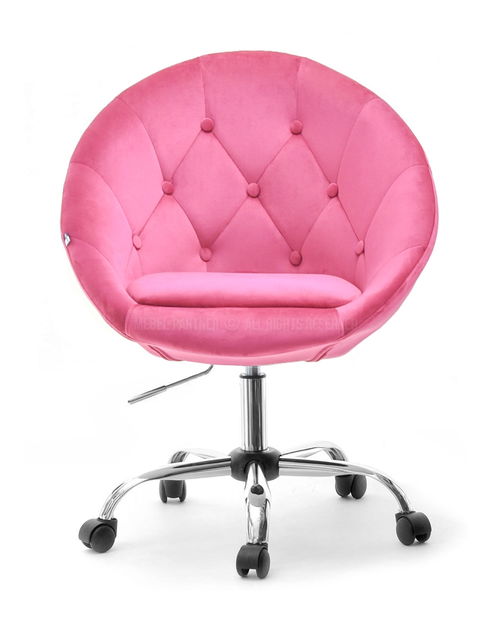 Fotel Lush 4 (rózsaszín + króm)