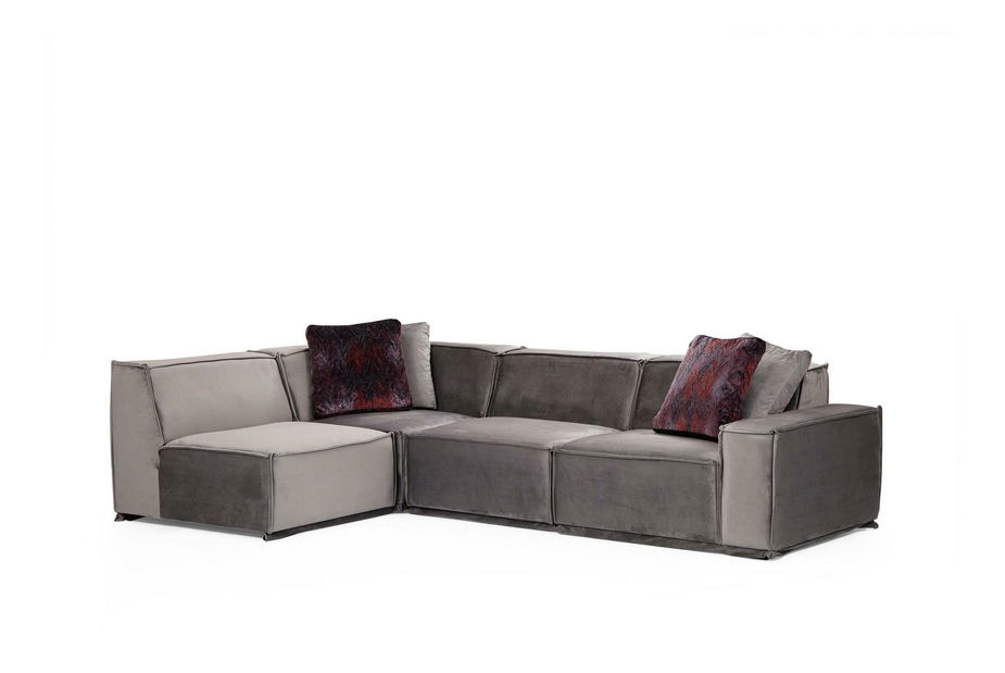 Rohová sedačka Legaletta 7 (sivá) (L)