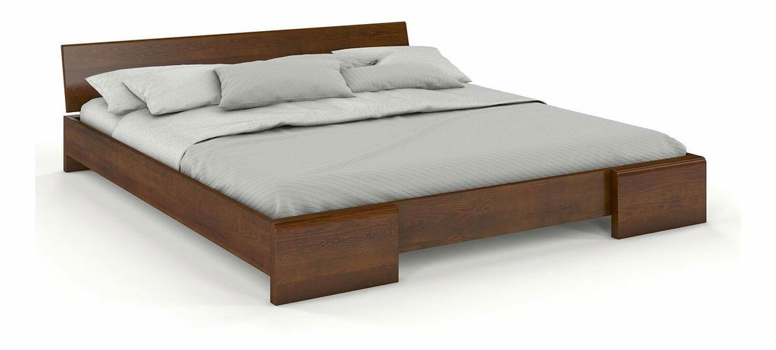 Manželská posteľ 200 cm Naturlig Blomst (borovica) (s roštom)