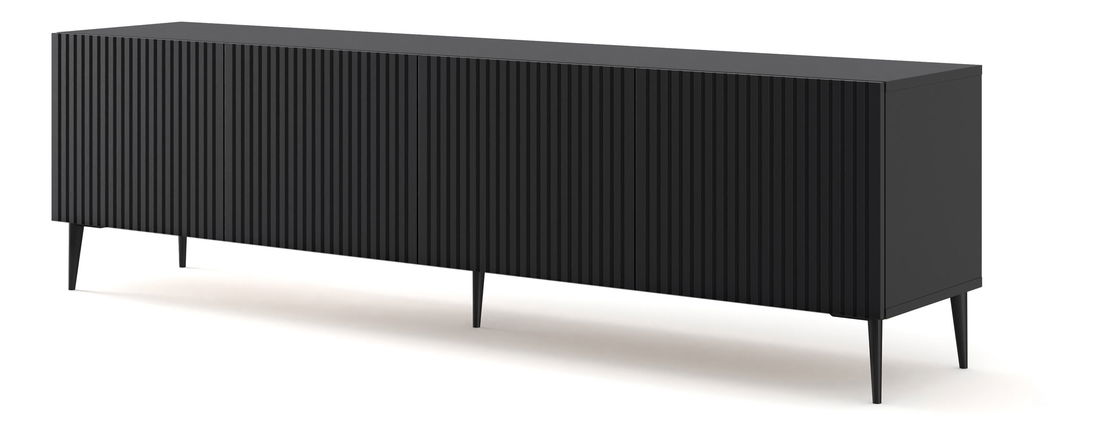 TV stolík/skrinka Rawy 4 (čierna + čierna)