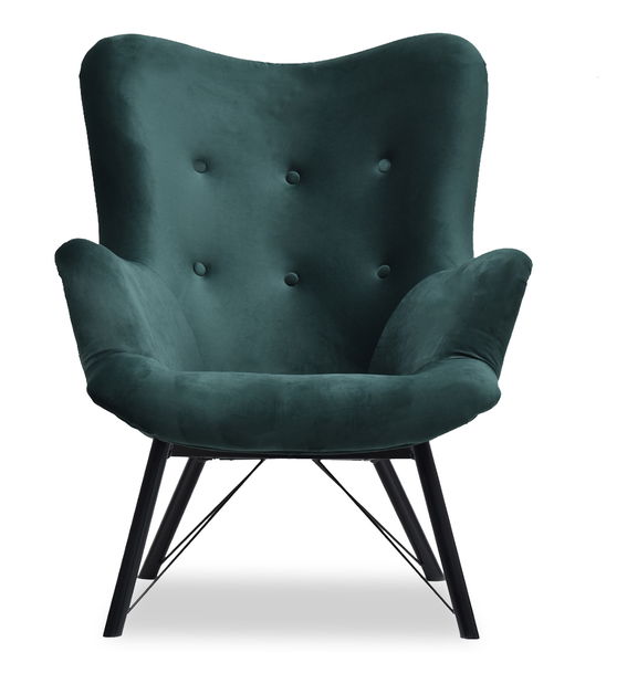 Relaxačné kreslo Dawntawn (zelená + čierna)