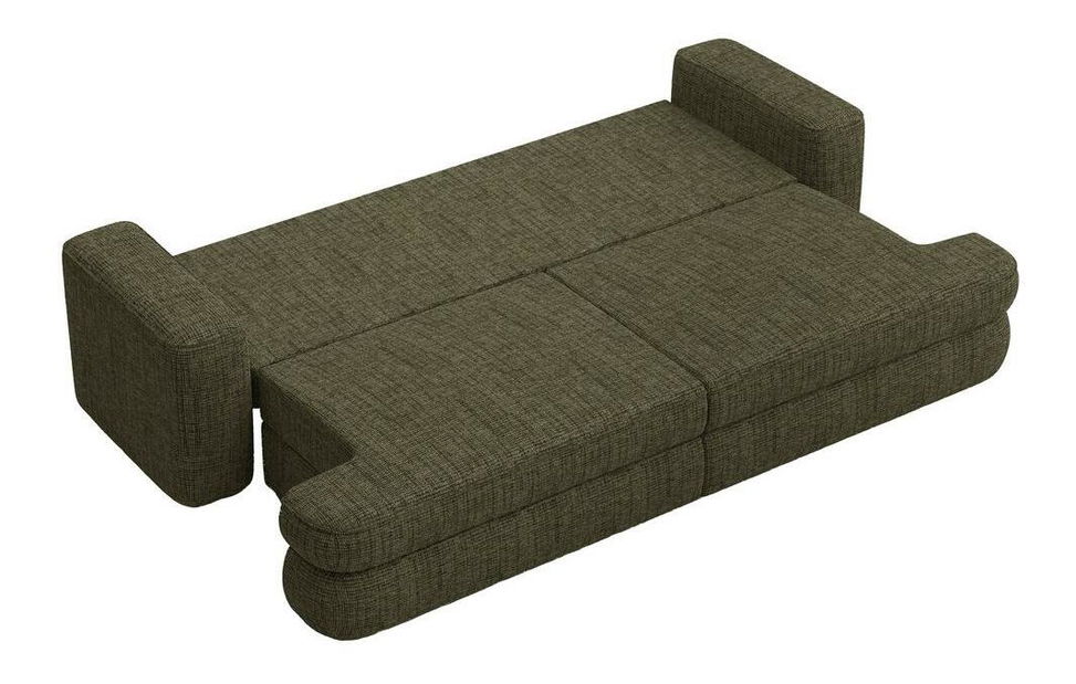 Háromszemélyes kanapé Mello (oliva + fekete)