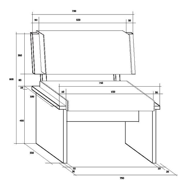 Bancă Benito BON-02 4