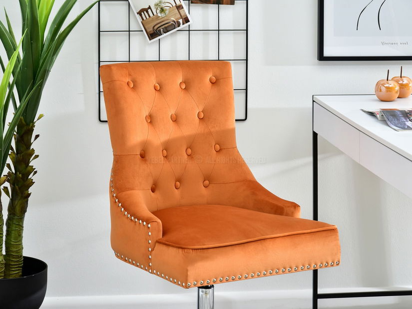 Stolica Sonia (narančasta + krom)