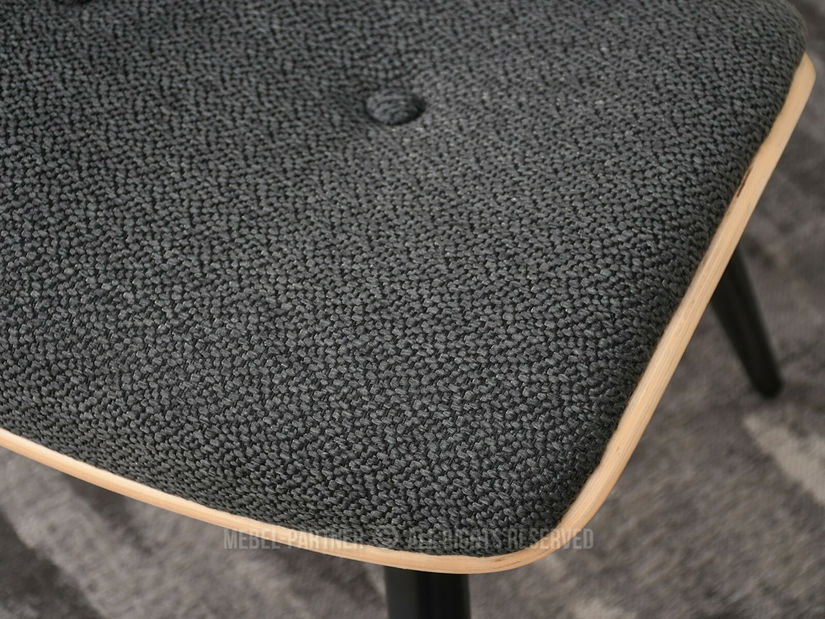 Scaun Grimo (stejar + grafit + negru)