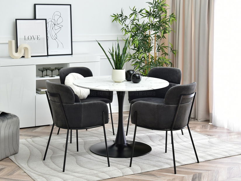 Stolica Baggie K (grafit + crna)