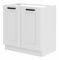 Alsó konyhaszekrény a mosogatóhoz  Lucid 80 ZL 2F BB (fehér + fehér)
