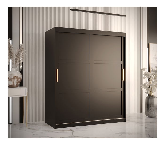 Ruhásszekrény Riven 1 150 (matt fekete)