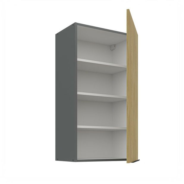 Dulap superior de bucătărie Carminia 50 G-90 1F (stejar cremona + antracit)