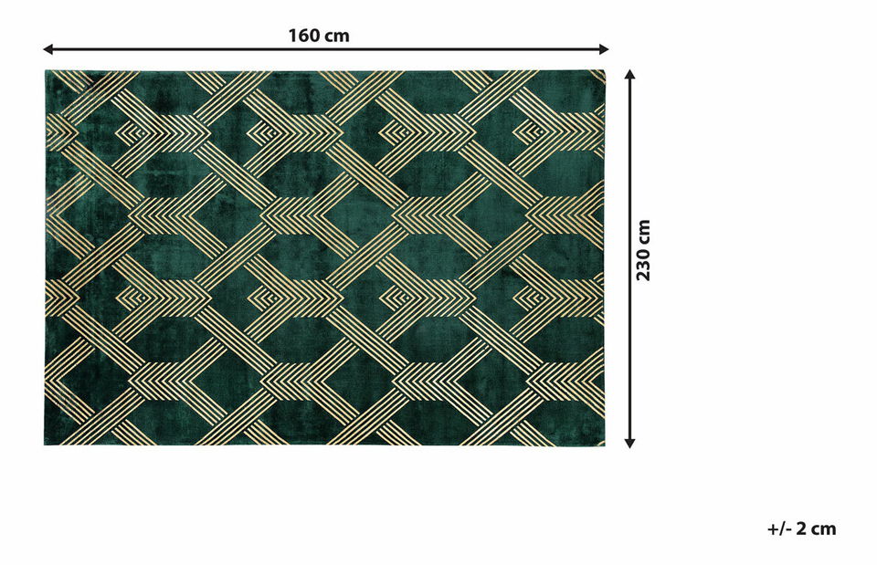 Tepih 160x230 cm VESKE (tkanina) (zelena) *rasprodaja 