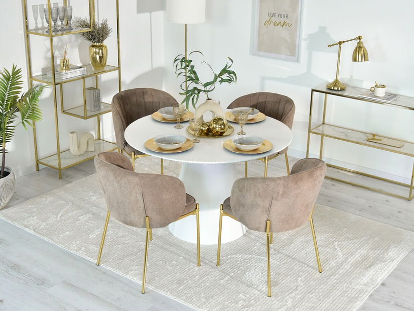 Szék Felix (bézs + arany)