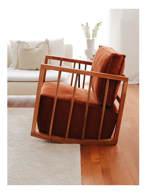 Hintafotel Salamander (fahéj)