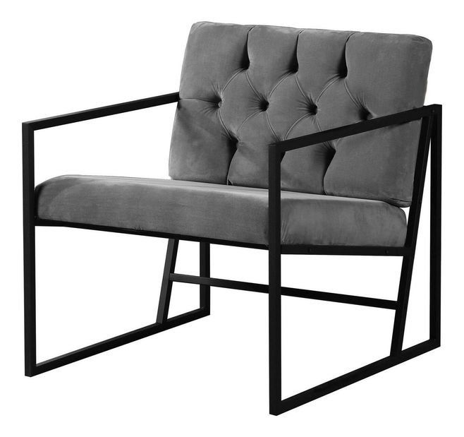 Fotel Oslanossi (szürke + fekete)