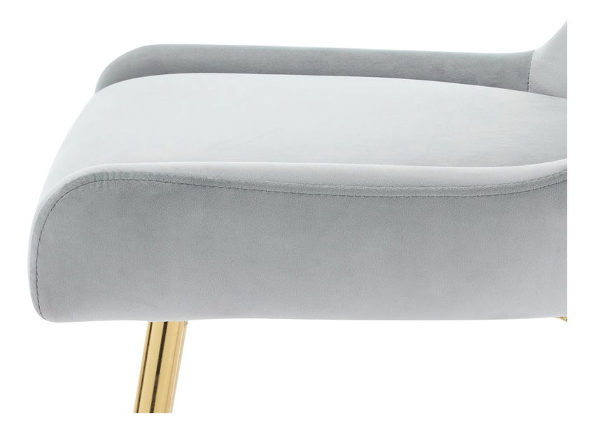 Set 3 buc scaune sufragerie Archie DC 1148 (Gri + auriu) 