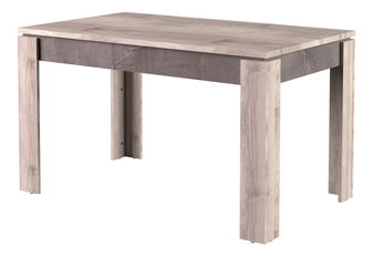 Masă de sufragerie extensibilă (pentru 4 6 persoane) Mebel Bos Jolene (castan nairobi + onyx)