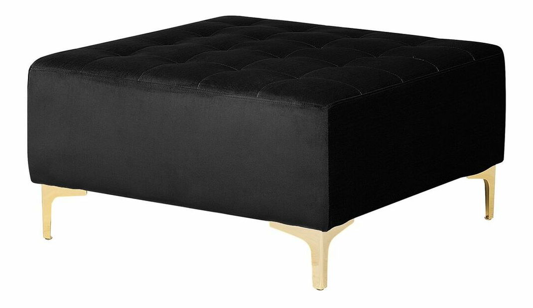 Sarokkanapé Aberde (fekete bársony) (B)