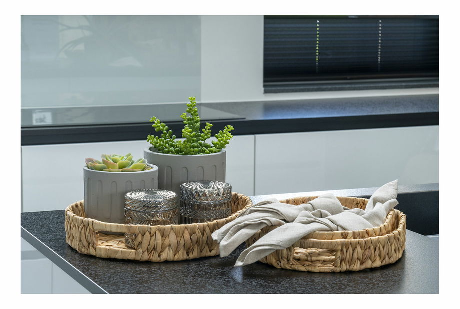 Set 3 ks podnosov Evinora (prírodná)