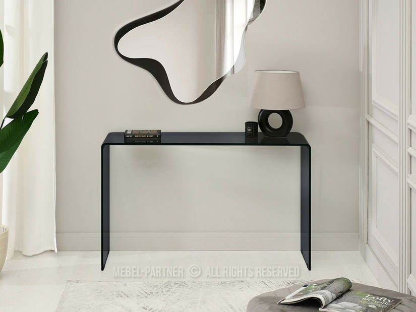 Măsuță consolă Emeralt (dymené sticlă)