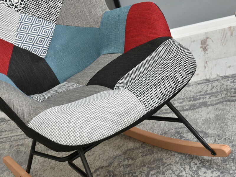 Fotel Sibyla (patchwork + fekete bükk)