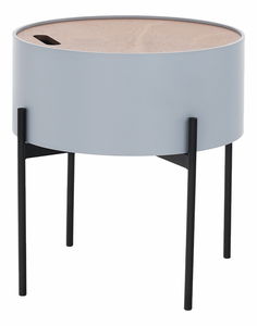 Príručný stolík Moris (sivá + čierna)