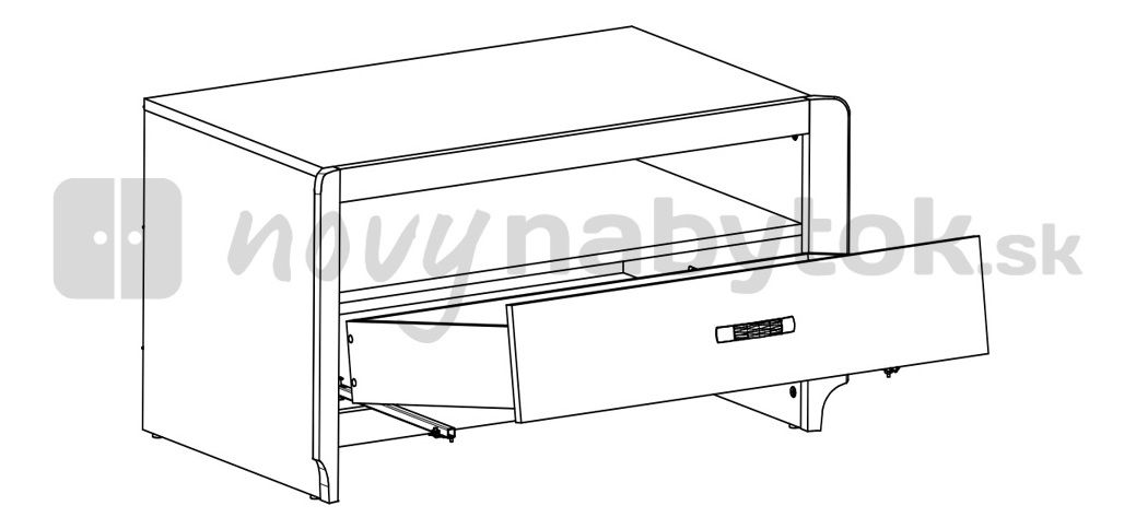 TV stolik BRW Alevil RTV1S