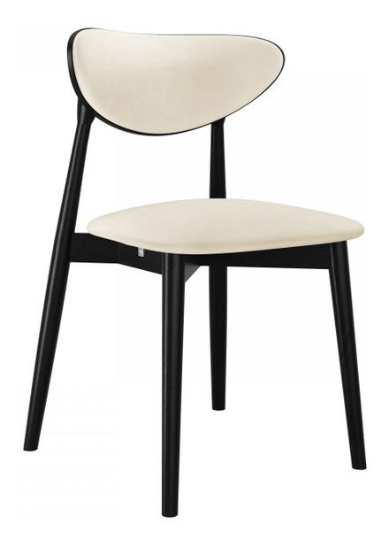 Blagovaonska stolica KD 65 C (crna + krem) 