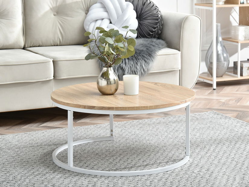 Dohányzóasztal Kolja Stolik Xl (szonoma tölgy + fehér)