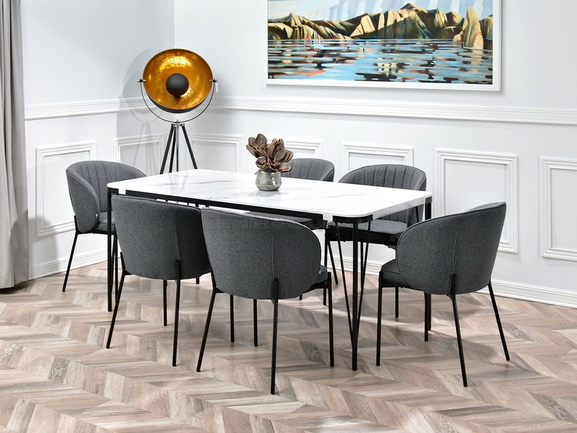 Stolička Felix (grafit + zlatá)