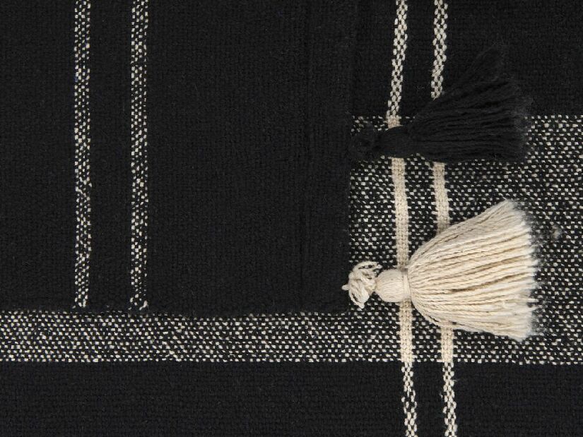 Pătură 130 x 170 cm Kulza (negru)