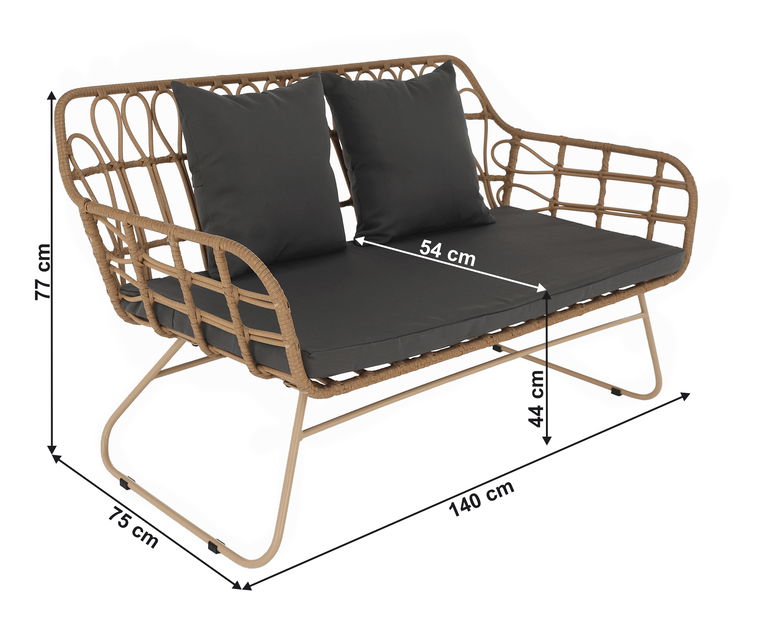 Záhradný set Tojun (pre 4 osoby)