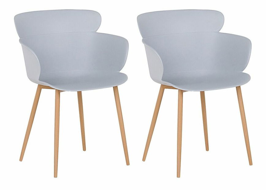 Set 2 buc. scaune de sufragerie SULLY (gri)