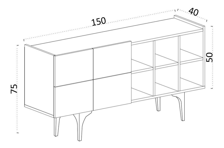 Skrinka Dekosa (biela) 