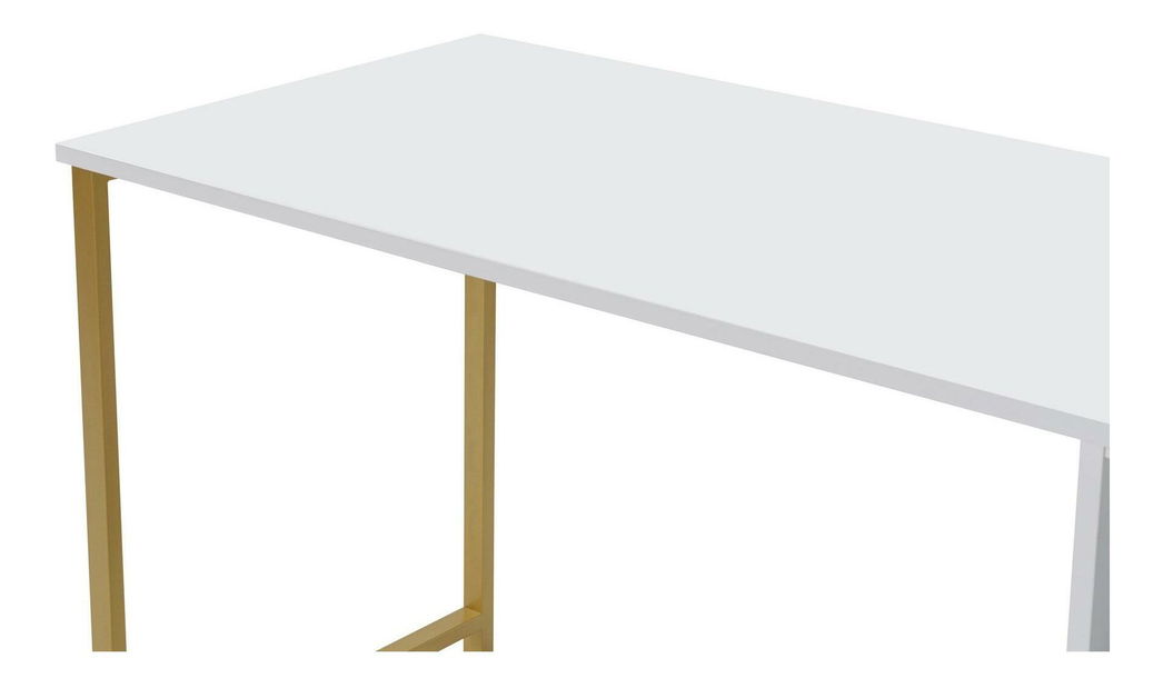 PC asztal Torpedo (fehér + arany) 
