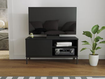 Tv stolík Quebec 1D (čierna matná)