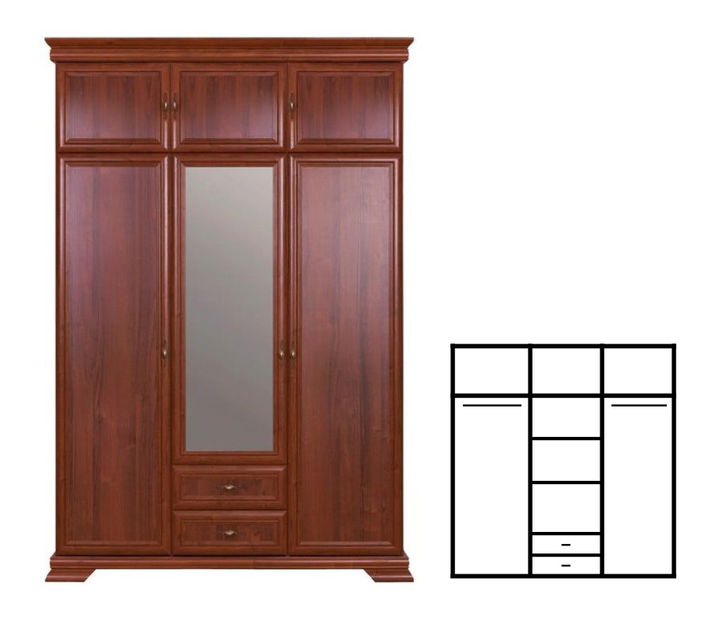 Šatníková skriňa Boltis Typ 07 6D2S