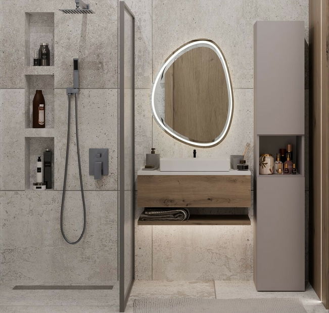 Kúpeľňová skrinka Neltossa 9 (svetlohnedá)