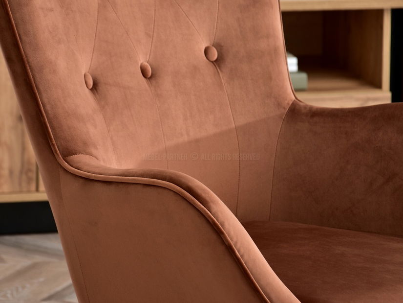 Fotel Truni (réz + fekete)