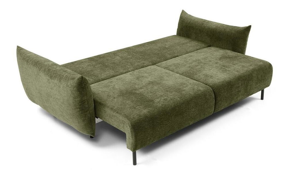 Canapea trei locuri Cinderella (verde + negru)